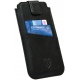 Rosso Deluxe Select Insert Case - Universal Δερμάτινη Θήκη για Smartphones / Κινητά - 14 x 7 cm - Black (8
