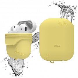 Elago AirPods Waterproof Case - Αδιάβροχη Θήκη για AirPods 2nd Gen / 1st Gen - Creamy Yellow (EAPWF-BA-CYE)