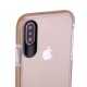 Θήκη iphone X Clear TPU Back Cover- transparent gold