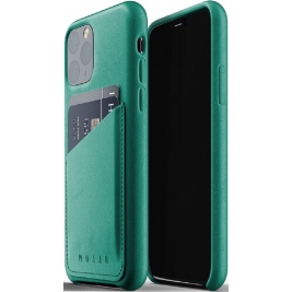 MUJJO Full Leather Wallet Case - Δερμάτινη Θήκη-Πορτοφόλι Apple iPhone 11 Pro - Alpine Green (MUJJO-CL-002-GR)