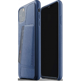 MUJJO Full Leather Wallet Case - Δερμάτινη Θήκη-Πορτοφόλι Apple iPhone 11 Pro Max - Blue (MUJJO-CL-004-BL)