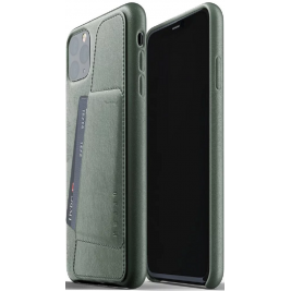 MUJJO Full Leather Wallet Case - Δερμάτινη Θήκη-Πορτοφόλι Apple iPhone 11 Pro Max - Slate Green (MUJJO-CL-004-SG)