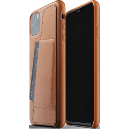 MUJJO Full Leather Wallet Case - Δερμάτινη Θήκη-Πορτοφόλι Apple iPhone 11 Pro Max - Tan (MUJJO-CL-004-TN)