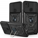 Bodycell Armor Slide - Ανθεκτική Θήκη Xiaomi Redmi 9C με Κάλυμμα για την Κάμερα & Μεταλλικό Ring Holder - Black (5206015012648)