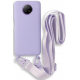 Bodycell Θήκη Σιλικόνης με Λουράκι Λαιμού - Xiaomi Redmi Note 9T 5G - Violet (5206015002601)