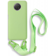 Bodycell Θήκη Σιλικόνης με Λουράκι Λαιμού - Xiaomi Redmi Note 9T 5G - Green (5206015002564)