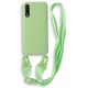 Bodycell Θήκη Σιλικόνης με Λουράκι Λαιμού - Samsung Galaxy A70 - Green (5206015001604)