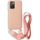Bodycell Θήκη Σιλικόνης με Λουράκι Λαιμού - Xiaomi Redmi 10 / Redmi 10 2022 - Pink (5206015002731)