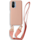 Bodycell Θήκη Σιλικόνης με Λουράκι Λαιμού - Xiaomi Mi 11i / Poco F3 - Pink (5206015001987)