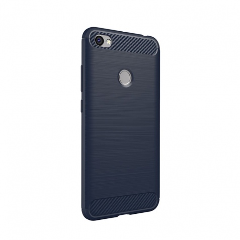 Θήκη Xiaomi Redmi Note 5A Prime/Redmi Y1 IPAKY Original Brushed TPU Back Case with Carbon Fiber-blue