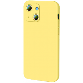 Bodycell Square Liquid Θήκη Σιλικόνης - Apple iPhone 13 - Yellow (5206015057939)