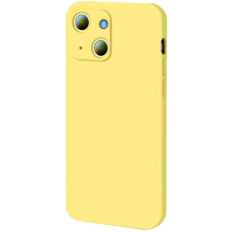 Bodycell Square Liquid Θήκη Σιλικόνης - Apple iPhone 13 - Yellow (5206015057939)
