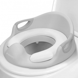 Navaris Potty Training Toilet Seat for Kids - Γιογιό / Παιδικό Κάθισμα Τουαλέτας με Εύκαμπτη Επιφάνεια - Grey (48794.03)