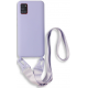Bodycell Θήκη Σιλικόνης με Λουράκι Λαιμού - Samsung Galaxy A31 - Violet (5206015001383)