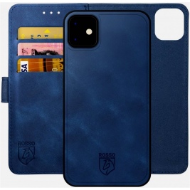 Rosso Element 2 in 1 - PU Θήκη Πορτοφόλι Apple iPhone 12 / 12 Pro - Blue (8719246321429)