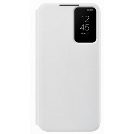 Official Samsung Smart Clear View Cover - Θήκη Flip με Ενεργό Πορτάκι Samsung Galaxy S22 Plus 5G - White (EF-ZS906CWEGEE)