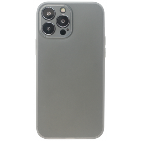 Vivid Θήκη Σιλικόνης Slim Apple iPhone 13 Pro Max - Transparent / White (VISLIM198WT)