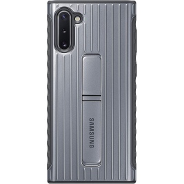 Official Samsung Protective Standing Cover - Θήκη Samsung Galaxy Note 10 - Silver (EF-RN970CSEGWW)