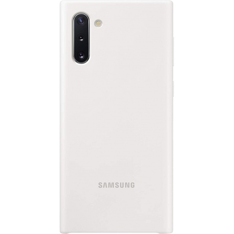 Official Samsung Silicone Cover Θήκη Σιλικόνης - Samsung Galaxy Note 10 - White (EF-PN970TWEGWW)