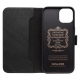 Θήκη iphone 13 QIALINO Leather Magnetic Clasp Flip Case-Black