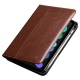 Θήκη for iPad Mini 6 2021 genuine Leather QIALINO Folding Stand and Auto Sleep Wake up Smart Features -Brown