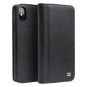 Θήκη iphone X/ XS QIALINO Detachable Magnetic Leather Kickstand Wallet Case-black