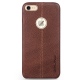 Θήκη iphone 7/8 4.7" QIALINO Deer leather pattern-brown