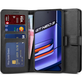 Tech-Protect Wallet - Θήκη Πορτοφόλι Realme GT Neo 3 - Black (9589046921797)