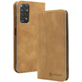 Bodycell Θήκη - Πορτοφόλι Xiaomi Redmi Note 11 / 11S - Brown (5206015005107)