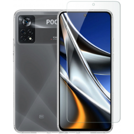 Vivid Σετ Διάφανη Θήκη Σιλικόνης & Tempered Glass - Xiaomi Poco X4 Pro 5G - Transparent (VIGELLY243GLASSTN)