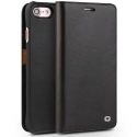 Θήκη iphone SE 2020/2022/7/8 4.7'' genuine QIALINO Business Classic Leather Wallet Case- Black