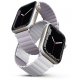 Uniq Revix Μαγνητικό Λουράκι Premium Σιλικόνης Apple Watch SE/8/7/6/5/4 (41/40/mm) - Lilac / White (UNIQ-41MM-REVLILWHT)