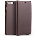 Θήκη iphone 7/8 Plus 5.5'' genuine QIALINO Business Classic Leather Wallet Case- Dark Brown