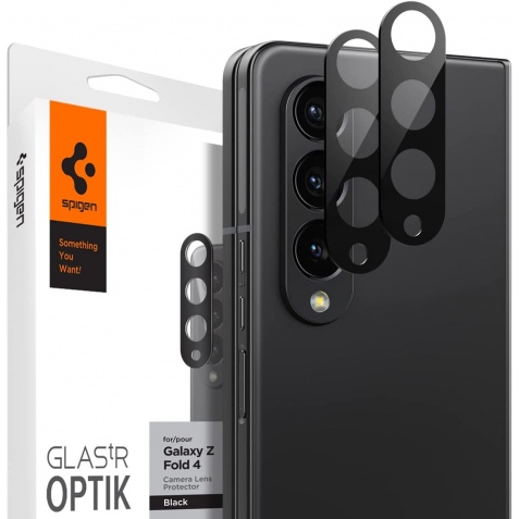 Spigen GLAS.tR OPTIK Camera Lens Protector - Samsung Galaxy Z Fold4 - 2 Τεμάχια - Black (AGL05428)