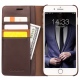 Θήκη iphone 7/8 Plus 5.5" genuine QIALINO Classic Leather Wallet Case- Dark Brown
