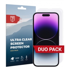 Rosso Ultra Clear Screen Protector - Μεμβράνη Προστασίας Οθόνης - Apple iPhone 14 Pro - 2 Τεμάχια (8719246369711)