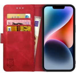 Rosso Element PU Θήκη Πορτοφόλι Apple iPhone 14 - Red (8719246369513)