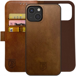 Rosso Element 2 in 1 - PU Θήκη Πορτοφόλι Apple iPhone 14 - Brown (8719246369537)