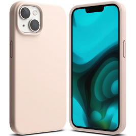 Ringke Silicone - Ανθεκτική Θήκη Σιλικόνης - Apple iPhone 14 Plus - Pink Sand (8809881263687)