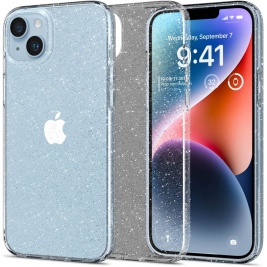 Spigen Liquid Crystal Glitter - Θήκη Σιλικόνης Apple iPhone 14 - Crystal Quartz (ACS05034)