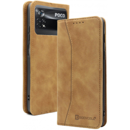 Bodycell Θήκη - Πορτοφόλι Xiaomi Poco X4 Pro 5G - Brown (5206015000935)