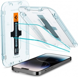 Spigen Tempered Glass GLAS.tR EZ Fit - Αντιχαρακτικό Γυαλί Οθόνης Apple iPhone 14 Pro - 2 Τεμάχια (AGL05214)