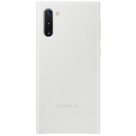Official Samsung Leather Cover - Δερμάτινη Θήκη Samsung Galaxy Note 10 - White (EF-VN970LWEGWW)