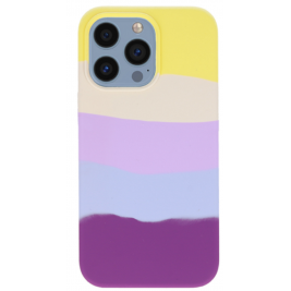 Vivid Silicone Cover - Θήκη Σιλικόνης Apple iPhone 13 Pro - Rainbow Stripes (VISILI197RAINBOWSTRIPES)