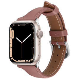 Spigen Cyrill Kajuk - Δερμάτινο Λουράκι Apple Watch SE/8/7/6/5/4 (41/40mm) - Rose (AMP05443)