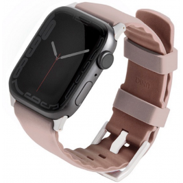 Uniq Linus Αδιάβροχο Λουράκι Premium Σιλικόνης Apple Watch SE/8/7/6/5/4 (41/40mm) - Pink (UNIQ-41MM-LINUSPNK)