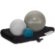 Navaris Lacrosse Massage Ball - Σετ 3 Μπάλες Lacrosse για Μασάζ - Grey (51746.22.04)