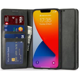 Tech-Protect Wallet Magnet - Flip Θήκη Πορτοφόλι Apple iPhone 14 - Black (9589046925641)
