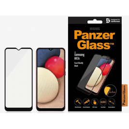 PanzerGlass Tempered Glass Case Friendly - Fullface Αντιχαρακτικό Γυαλί Οθόνης - Samsung Galaxy A02s - Black (5711724072628)