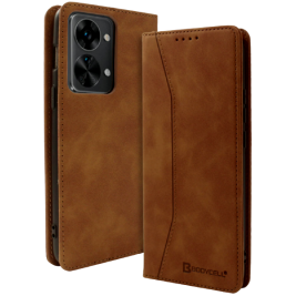 Bodycell Θήκη - Πορτοφόλι OnePlus Nord 2T - Brown (5206015016479)